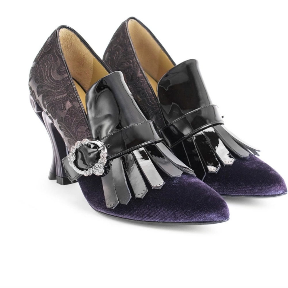 John fluevog discontinued CELESTIAL COMMUNICATION CASSIOPEIA KILTIE sz 7.5